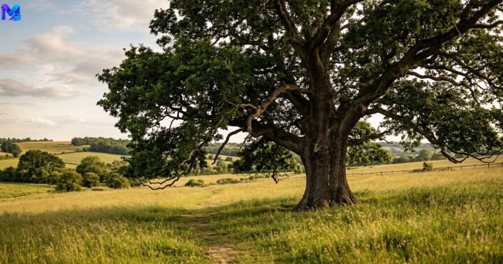 A Large Oak or Pine Tree