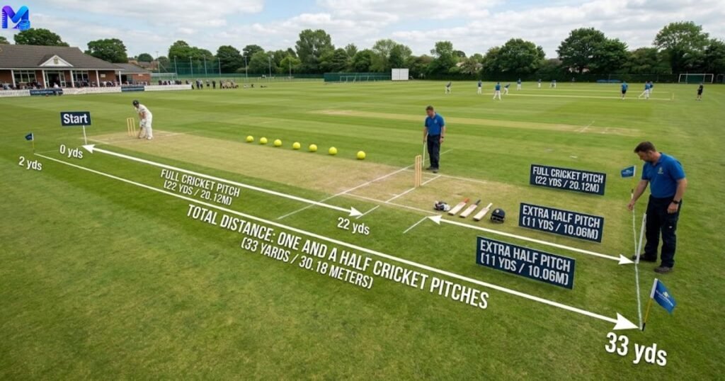 One and a Half Cricket Pitches