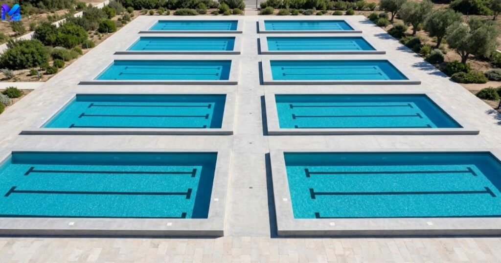 Ten 50 Foot Swimming Pools